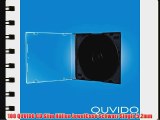 100 QUVIDO CD Slim H?llen JewelCase Schwarz Single 5.2mm