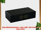 InLine KVM Desktop Switch - 2-fach - HDMI - USB 3.0 Hub - mit Audio 62622I