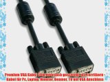 Premium VGA Kabel 30m mehrfach geschirmt mit Ferritkern - Kabel f?r Pc Laptop Monitor Beamer