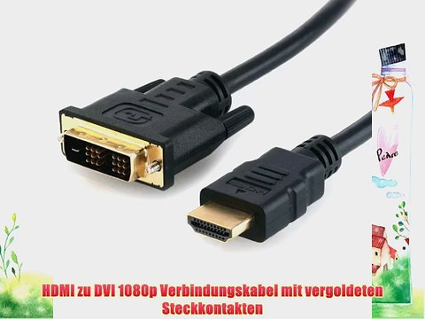 deleyCON HDMI zu DVI Kabel - [125m] - 3D Ready - [125 meter]