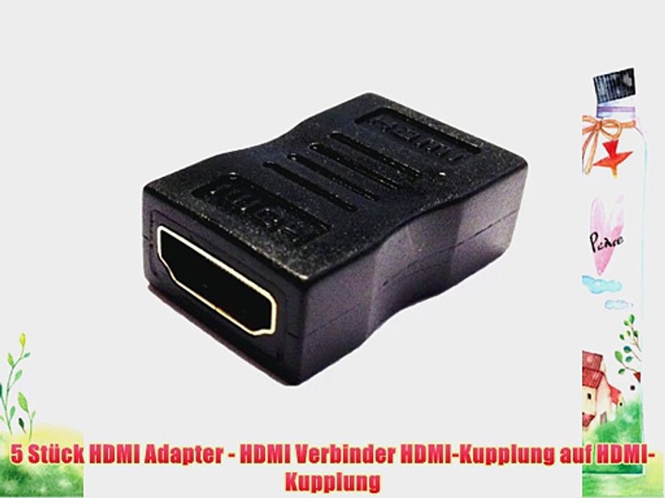 5 St?ck HDMI Adapter - HDMI Verbinder HDMI-Kupplung auf HDMI-Kupplung