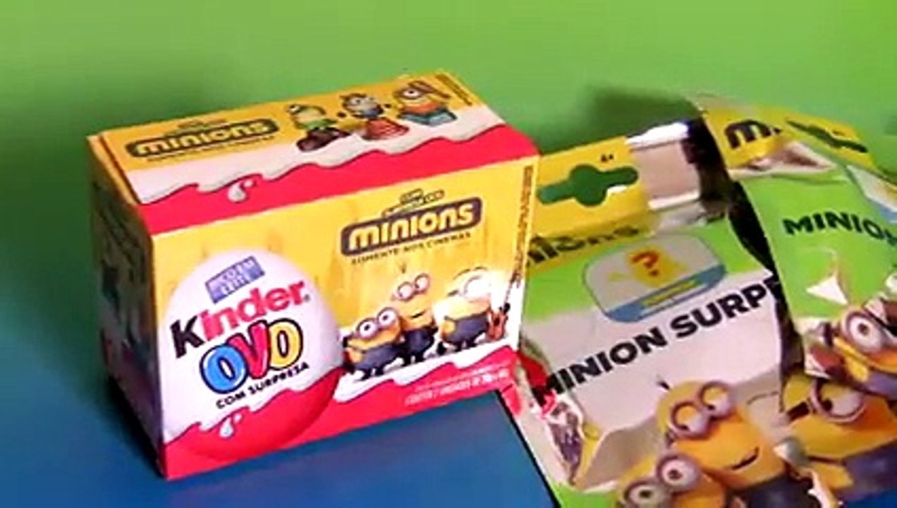 Minions Kinder Egg Surprise Boxes + Minions Blind Bag Surprise