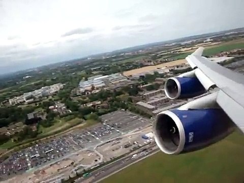 British Airways Boeing 747-400 Takeoff from LHR