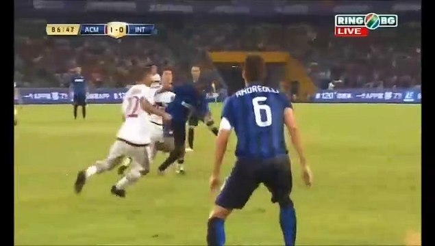 Antonio Nocerino Red Card International Champions Cup China Edition - 25.07.2015 AC Milan 1-0 Inter Milano