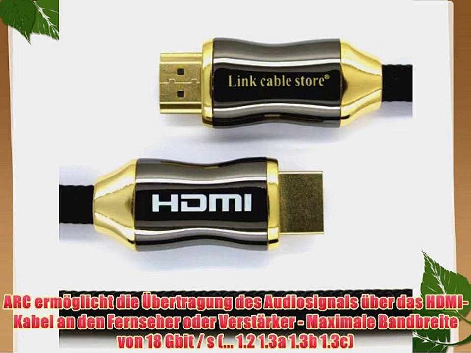 LCS - ORION - 3M - Ultra HD 4K - Neue Version HDMI kabel 2.0 / 1.4a kompatibel - Dreifach-Abschirmung
