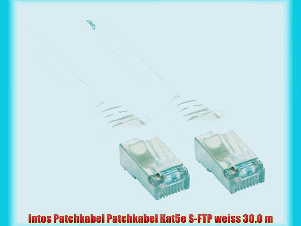 Intos Patchkabel Patchkabel Kat5e S-FTP weiss 30.0 m