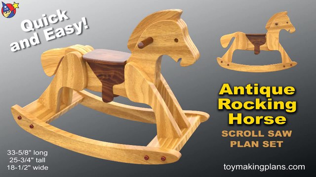 Wood Toy Plans - Heirloom Rocking Horse