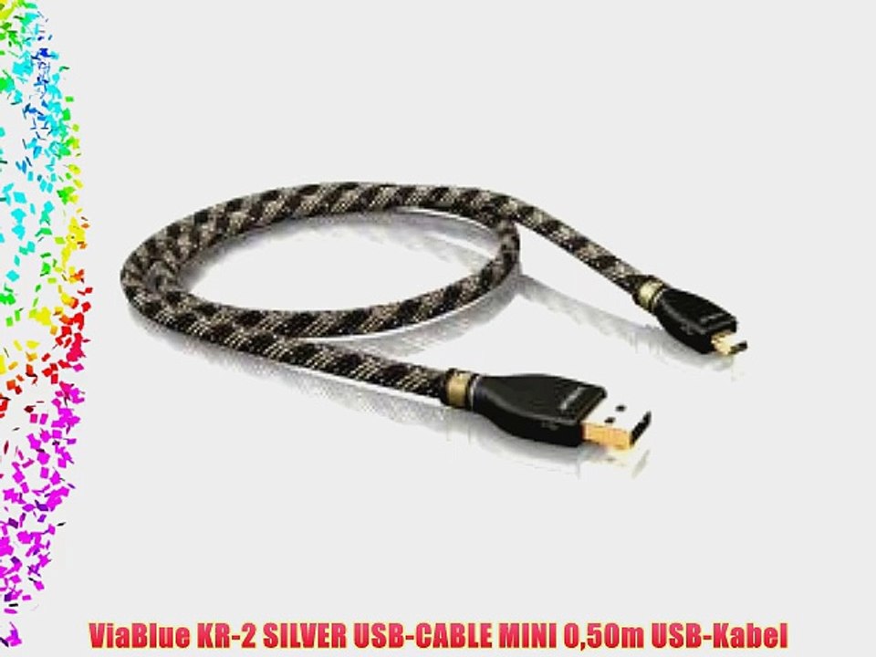 ViaBlue KR-2 SILVER USB-CABLE MINI 050m USB-Kabel