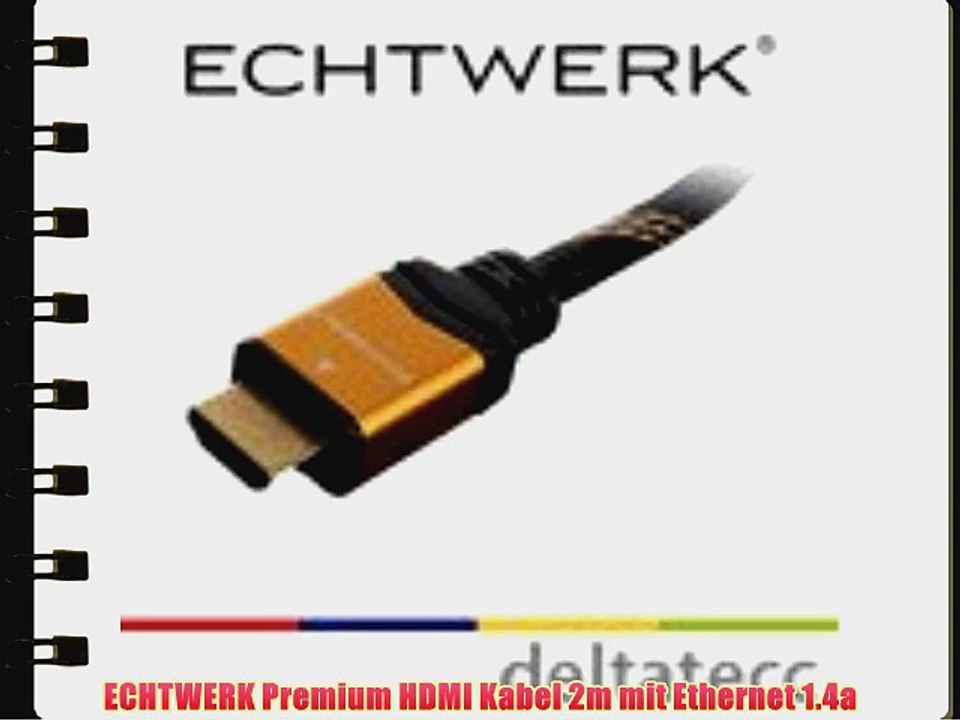 ECHTWERK? Premium HDMI Kabel mit Ethernet 2m