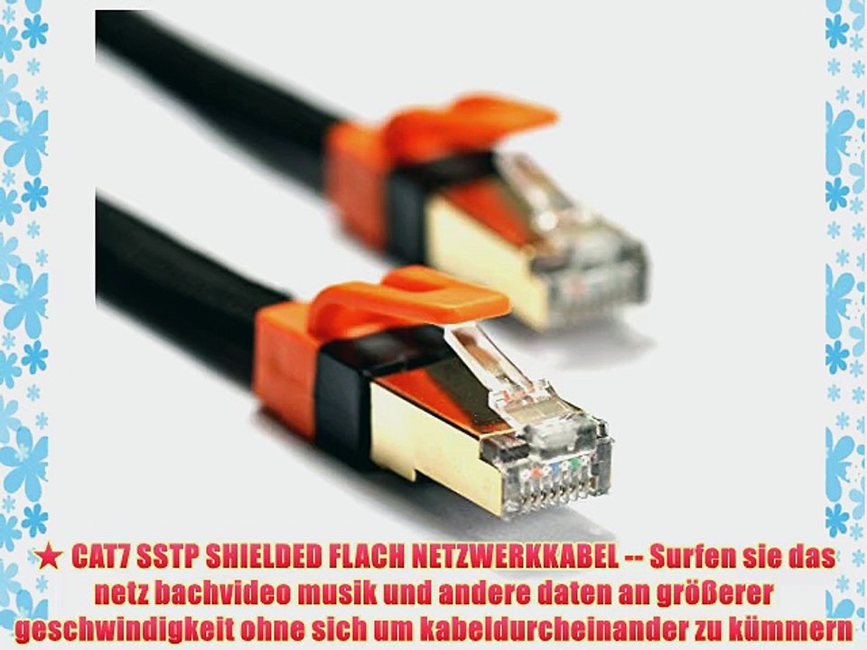Vandesail ? CAT7 Patchkabel Ethernet Kable LAN Netzwerkkabel Hochgeschwindigkeits Computer
