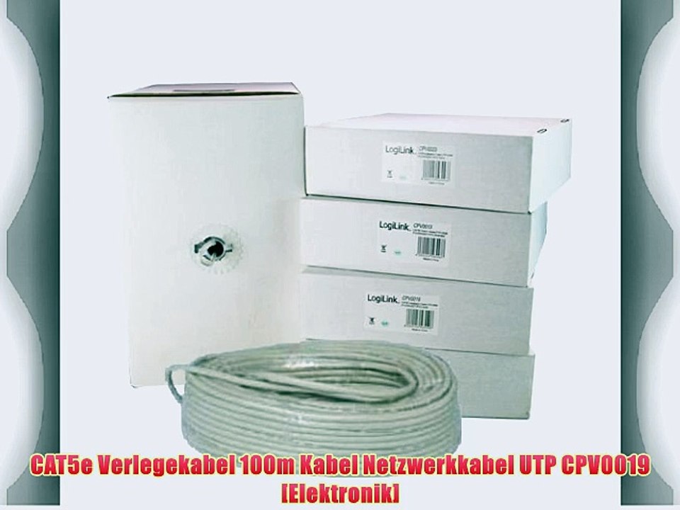 CAT5e Verlegekabel 100m Kabel Netzwerkkabel UTP CPV0019 [Elektronik]