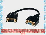 WINGONEER VGA auf HDMI mini converter vga zu hdmi konverter video konvertieren box integrierter
