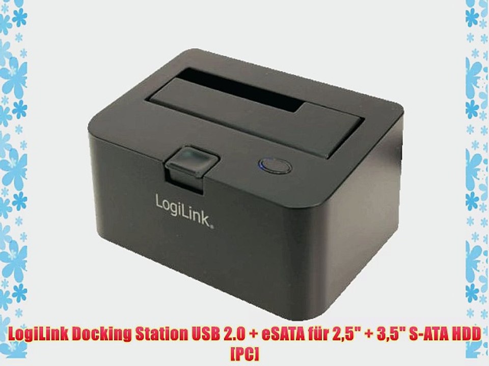LogiLink Docking Station USB 2.0   eSATA f?r 25   35 S-ATA HDD [PC]