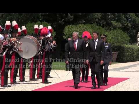 Roma - Renzi incontra il Primo Ministro della Repubblica Araba d’Egitto (24.07.15)