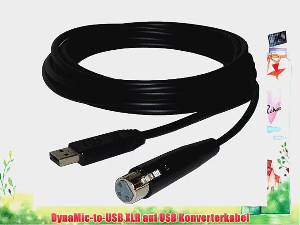 DynaMic-to-USB XLR auf USB Konverterkabel