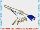 InLine VGA BNC Kabel 5x BNC Stecker an 15pol HD Stecker 5m