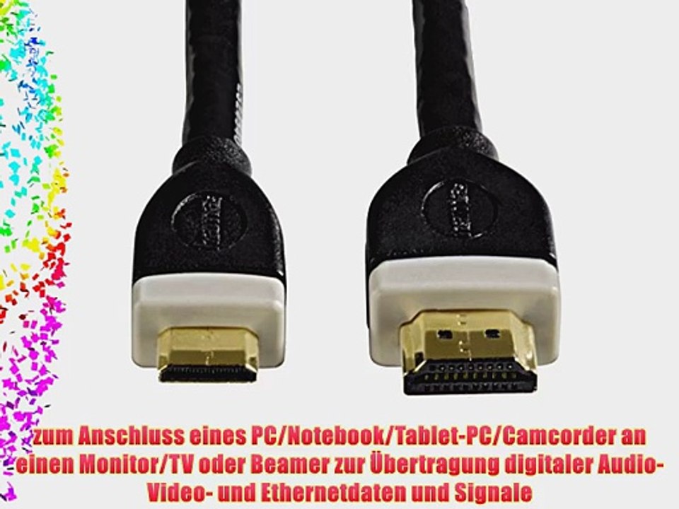 Hama HDMI-Verbindungskabel TechLine Stecker Typ A - Stecker Typ C (Mini) 2 m