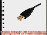 StarTech.com Mini DisplayPort auf DVI Dual Link Aktiv Adapter mit Stromversorgung ?ber USB