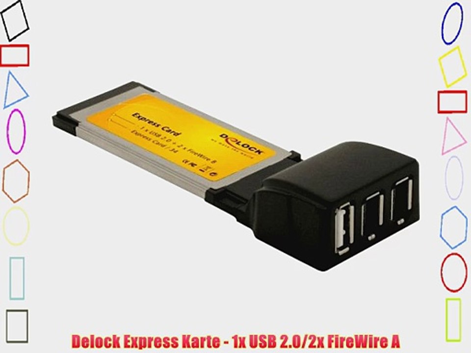 Delock Express Karte - 1x USB 2.0/2x FireWire A