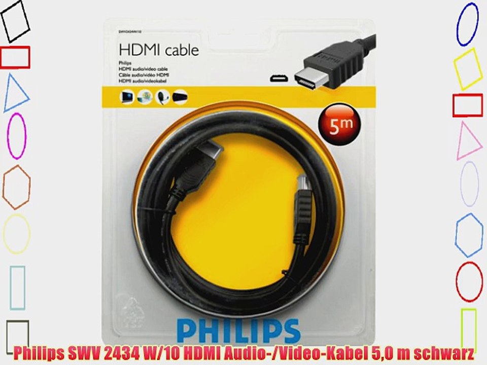 Philips SWV 2434 W/10 HDMI Audio-/Video-Kabel 50 m schwarz