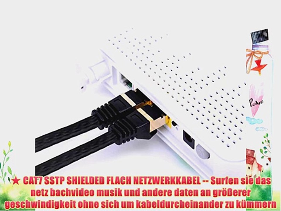 Vandesail ? CAT7 Patchkabel Ethernet Kable LAN Netzwerkkabel Hochgeschwindigkeits Computer