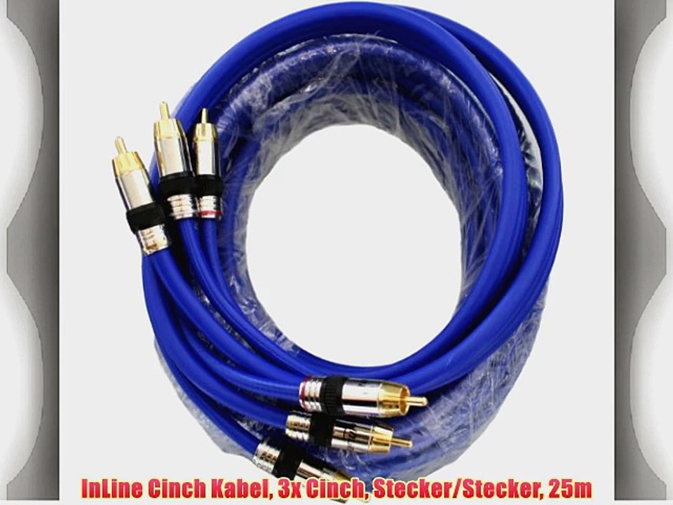 InLine Cinch Kabel 3x Cinch Stecker/Stecker 25m