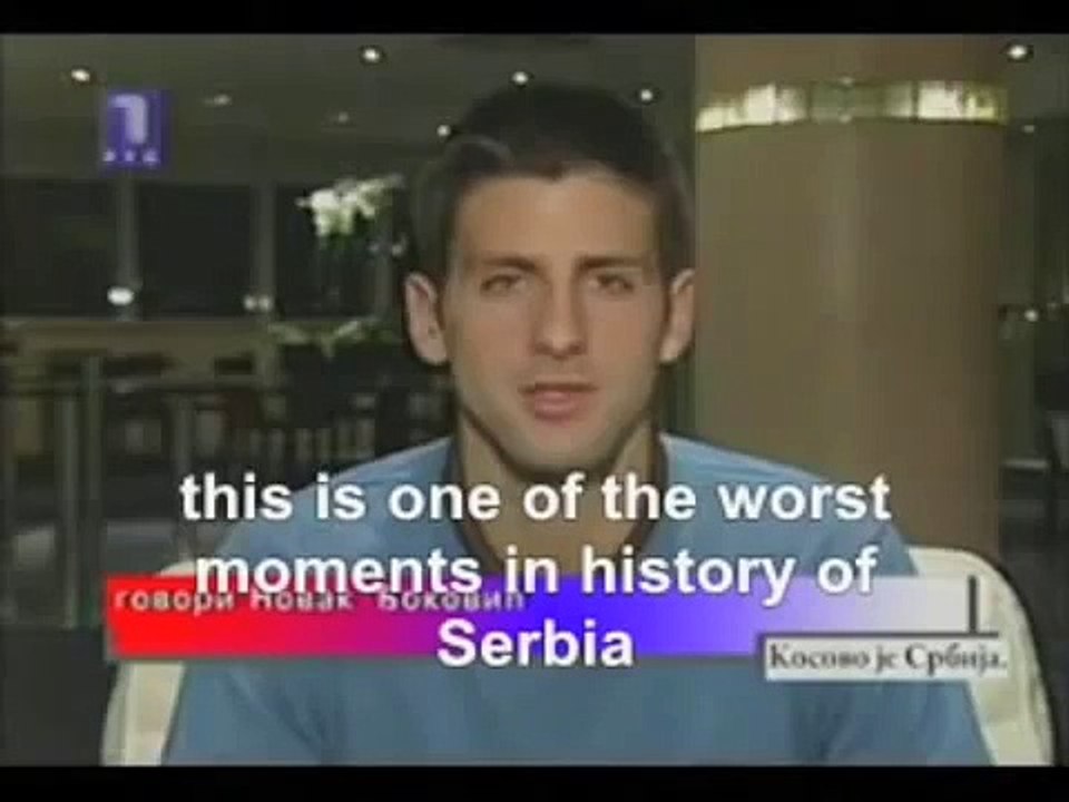 Novak Djokovic about Kosovo With English Subs