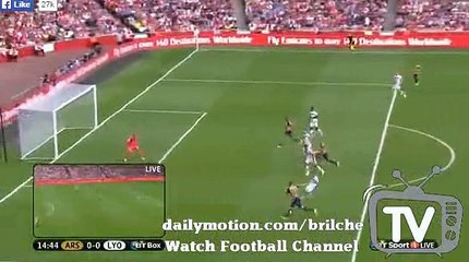 Ozil Amazing Try To Score  | Arsenal vs Lyon 0-0 Emirates Cup 2015 HD