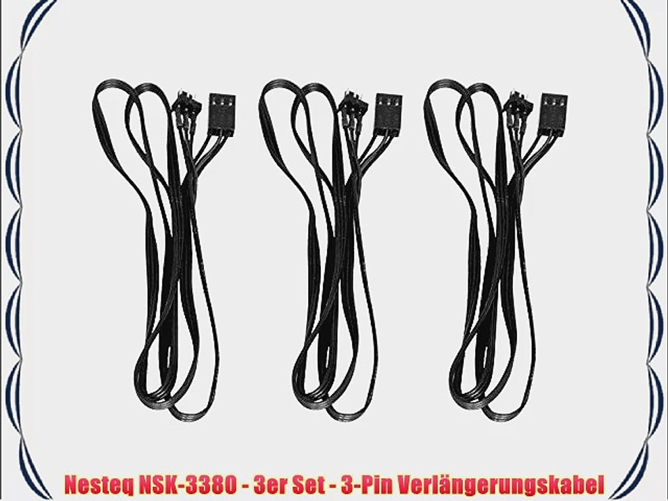 Nesteq NSK-3380 - 3er Set - 3-Pin Verl?ngerungskabel