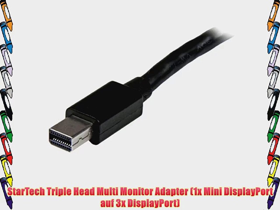 StarTech Triple Head Multi Monitor Adapter (1x Mini DisplayPort auf 3x DisplayPort)