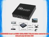 WINGONEER Scart zu HDMI 1080p HDMI 720p hd video converter mit dvd ps3 psp wii xbox 360
