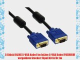 5 St?ck INLINE S-VGA Kabel 1m InLine S-VGA Kabel PREMIUM vergoldete Stecker 15pol HD St/St
