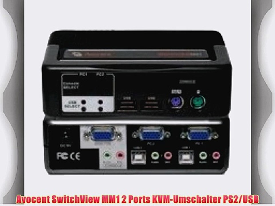 Avocent SwitchView MM1 2 Ports KVM-Umschalter PS2/USB