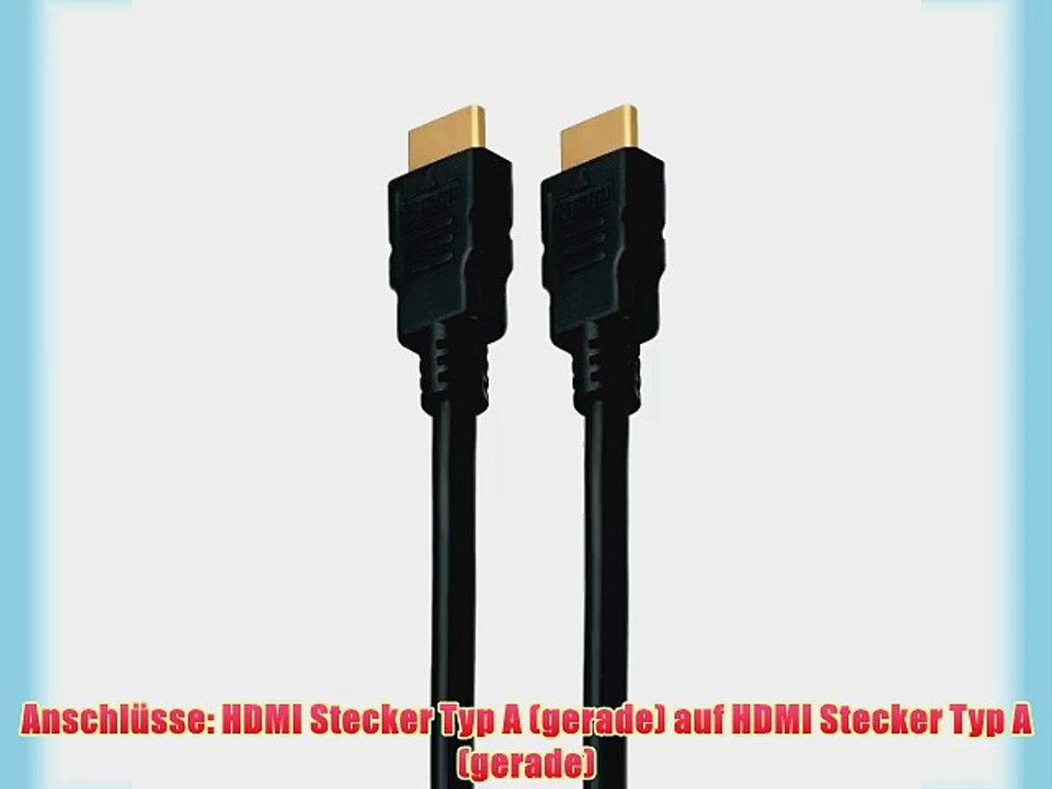 HDMI Kabel Stecker-Stecker (A-A) Ethernet - PerfectHD - 10 Meter - 2 St?ck