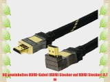 HQ gewinkeltes HDMI-Kabel (HDMI Stecker auf HDMI Stecker) 07 m