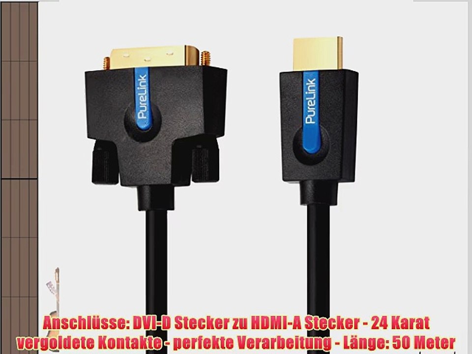 PureLink CS1300-050 - High-Speed HDMI zu DVI Kabel - HDMI-A / DVI-D - 50 Meter