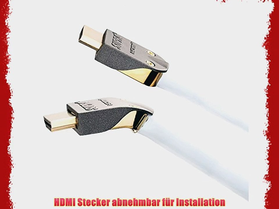 Supra HDMI Kabel 12m / abnehmbares Steckergeh?use (high speed with ethernet)