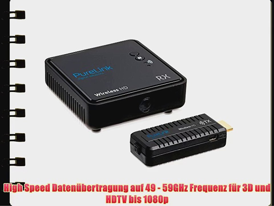 PureLink ProSpeed Serie WHD030-V2 - Wireless HD Extender f?r HDMI 1080p und 3D bis zu 10m Schwarz