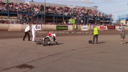 Motorcycle Limbo - Alan Birtwistle Scrubs the Handlebar at Dirt Quake