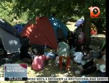 Grecia: más de 400 migrantes afganos sobreviven en un parque de Atenas