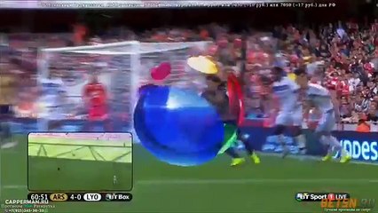 Mesut Özil Volley Goal - Arsenal vs Lyon 5-0 Emirates Cup 2015
