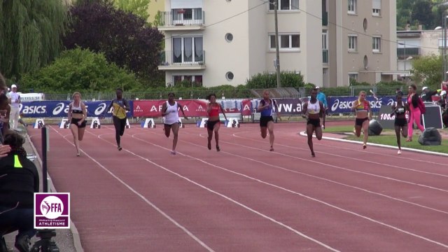 Finale 100 m Espoirs Filles