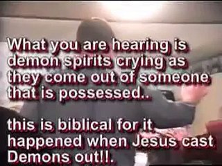 Jesus Christ through Pastor Dale casting out a demon,, NOT FAKE,, THIS IS REAL!!