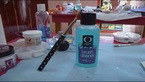 Como Limpiar Mi Pincel De Uñas De Acrilico /  Clean My Acrylic Nail Brush