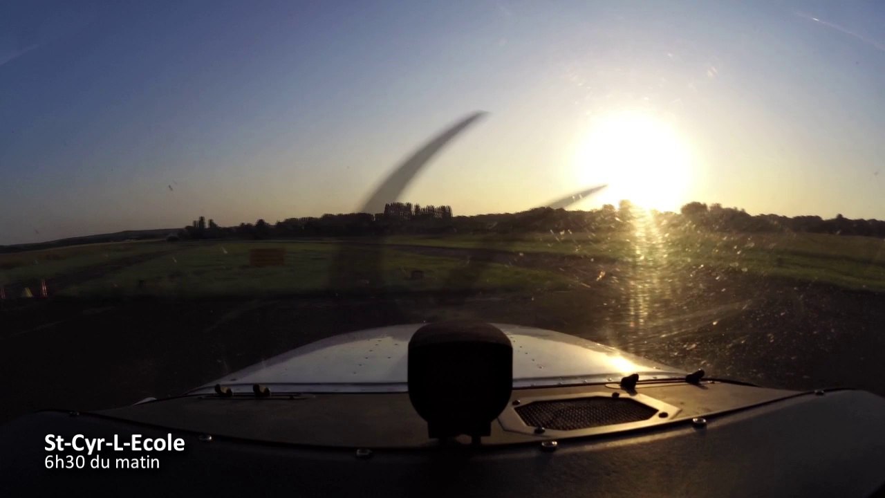 Décollage St-Cyr et atterrissage Poitiers en Cessna 172