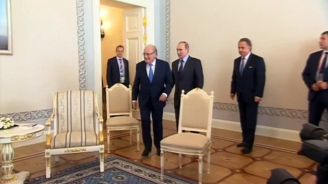 Blatter gives Putin assurances over Russia 2018