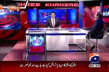 Aaj Shahzeb Khanzada Ke Saath 13th July 2015 Altaf Hussain Speech Against Pakistan Army