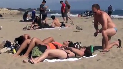 Will You Be My Wife! - Prank On The Beach - Picking Up Girls (TheSureChuck)