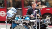 Most Awesome Street Musician 2012 (full drum kit)