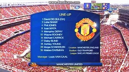 Barcelona vs Man UTD Line Up Information 25.07.2015 HD